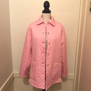 Lilly Pulitzer Sweet Pink Quilted Barn Coat